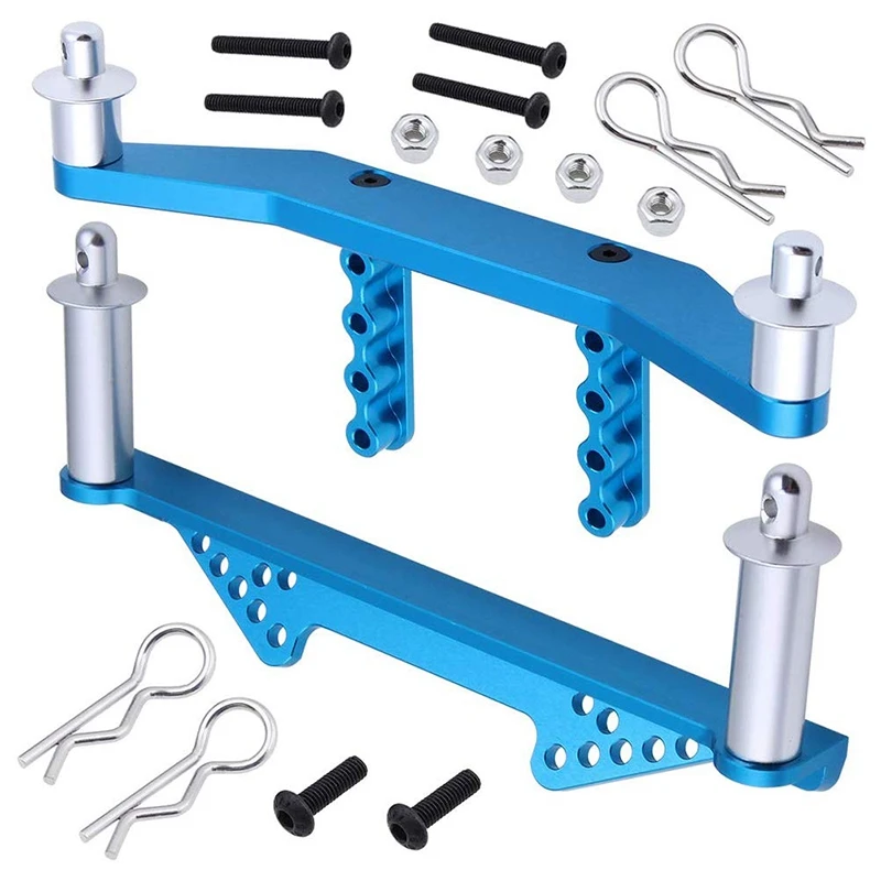 

Aluminum alloy Front & Rear Body Mounts with Body Posts Clips for 1/10 Traxxas Slash 2WD Option Parts