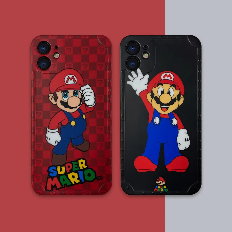 Super Mario Phone Case for IPhone 7 / 8 Plus X XS XR Max 11 12 Pro /Cute Cartoon Anti-fall Silicone | Дом и сад