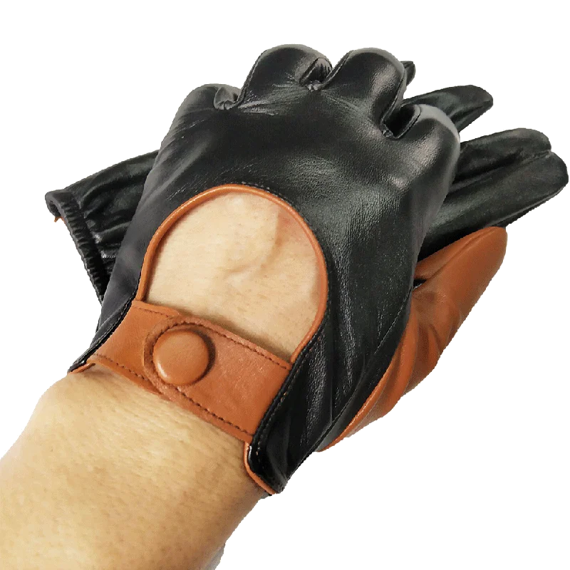 

carttigercatMens Luxury Genuine Goatskin Leather Driving Gloves soft Unlined for a tighter fit and extra flexibility