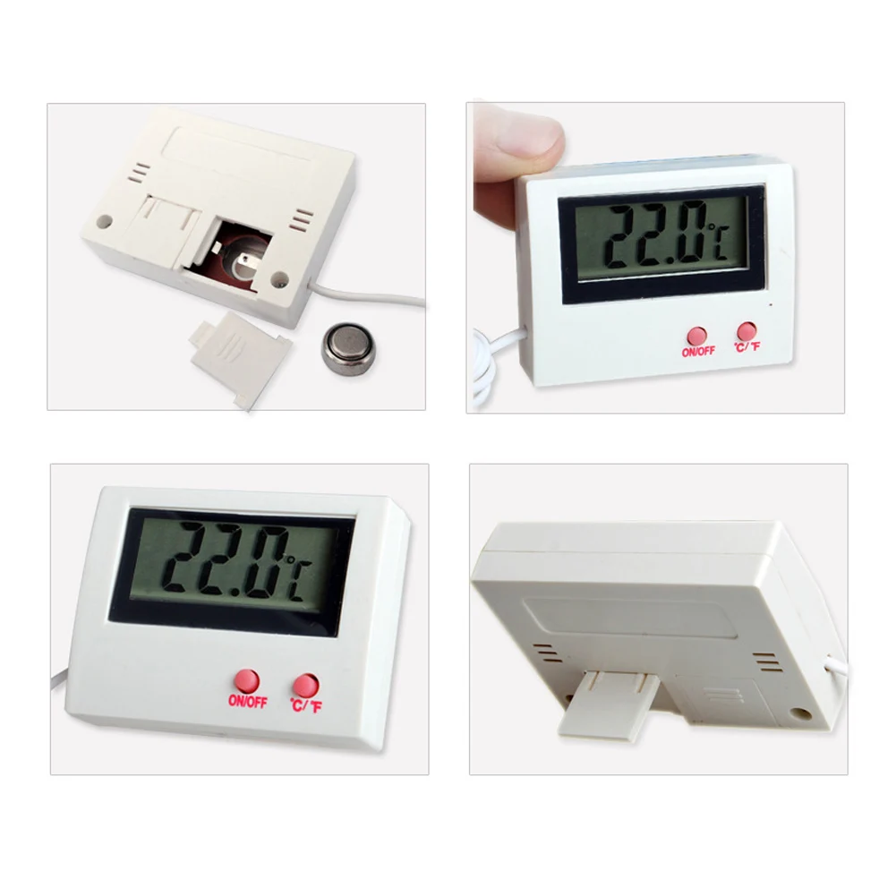 Водонепроницаемый электронный цифровой ЖК-термометр для аквариумных питомцев с зондом инструмент для измерения температуры воды Водные товары для домашних животных