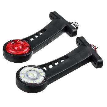 

24V 28LED Car Truck Elbow Side Marker Lights Indicator Light White Red Warning