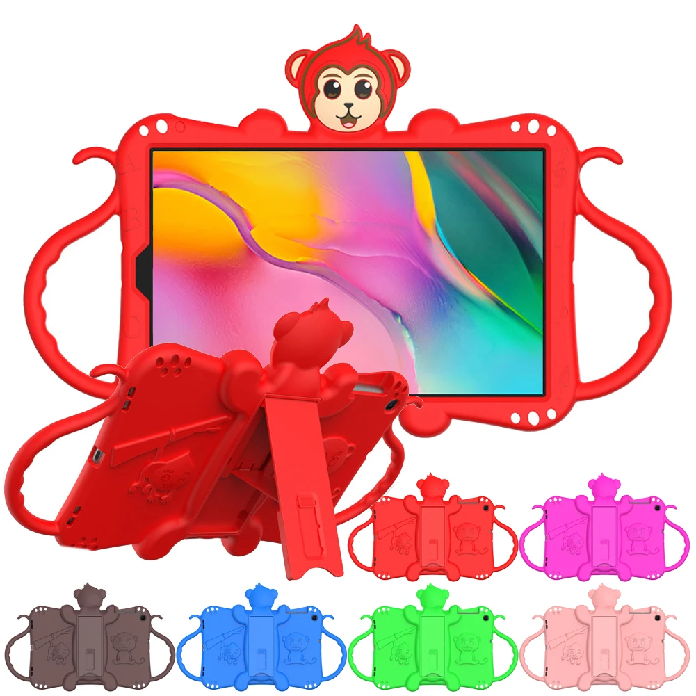 

Cartoon Monkey Tablet Protect Shell Case for Samsung Tab A 10.1 2019 T510 T515 Silicone Case Cover for Samsung Galaxy Tab A 8.0
