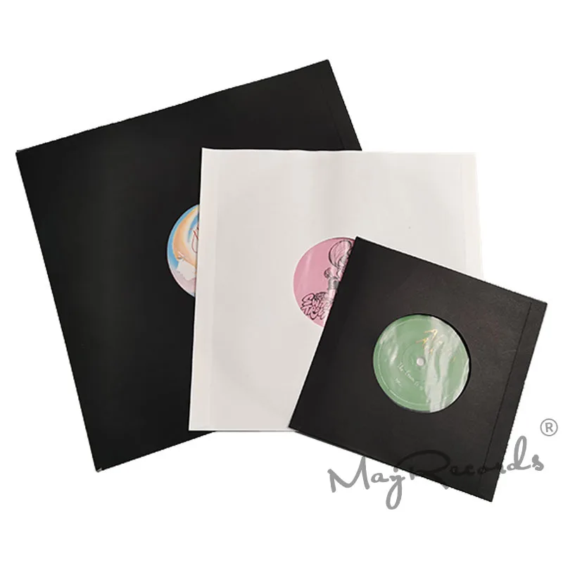 LP 레코드 비닐용 폴리 안감 이너 슬리브, 정전기 방지 크래프트 종이, 고품질, 12 인치, 10 인치, 7 인치, 20 개