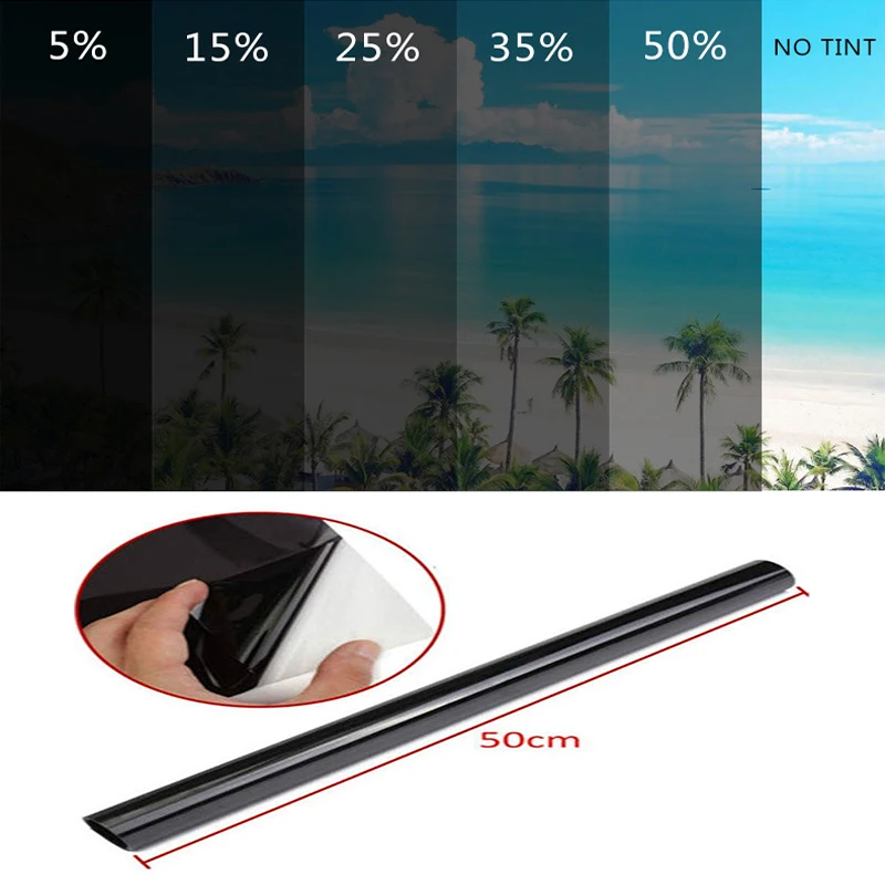 Car Uv Protector Sticker Films 1/5/15/25/35/50 Percent Window Tint Film