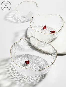 

1PCS Glass Bowl Mugs Knife Kitchen Accessories Kitchen Dishes For Kitchen Salad Bowl Breakfast Bowl Lunch Box