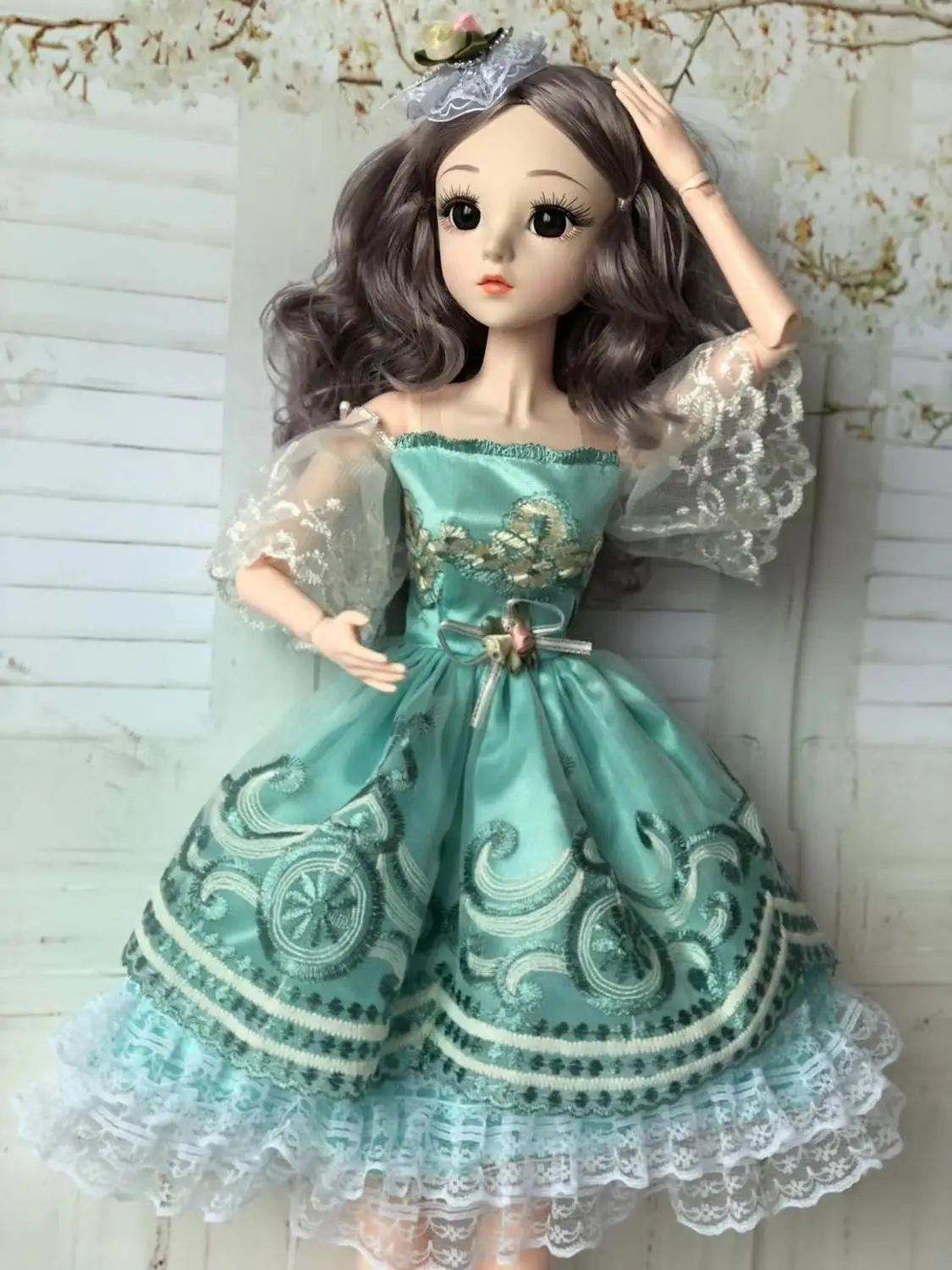 60 см Bjd кукла Модная девушка 20 подвижных суставов романтическая принцесса реалистичные детские куклы для девочек игрушки для детей подарки на день рождения - Цвет: 2