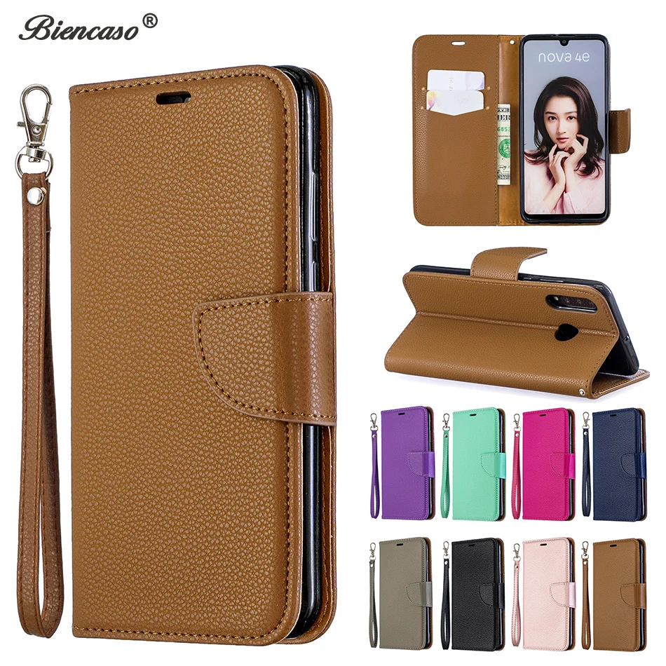 Роскошный чехол кошелек Litchi для Huawei P30 Pro P20 Lite Mate 20 Honor 8A 8C 7S 7A 7C Y5 Y6 Y7 Prime 2019