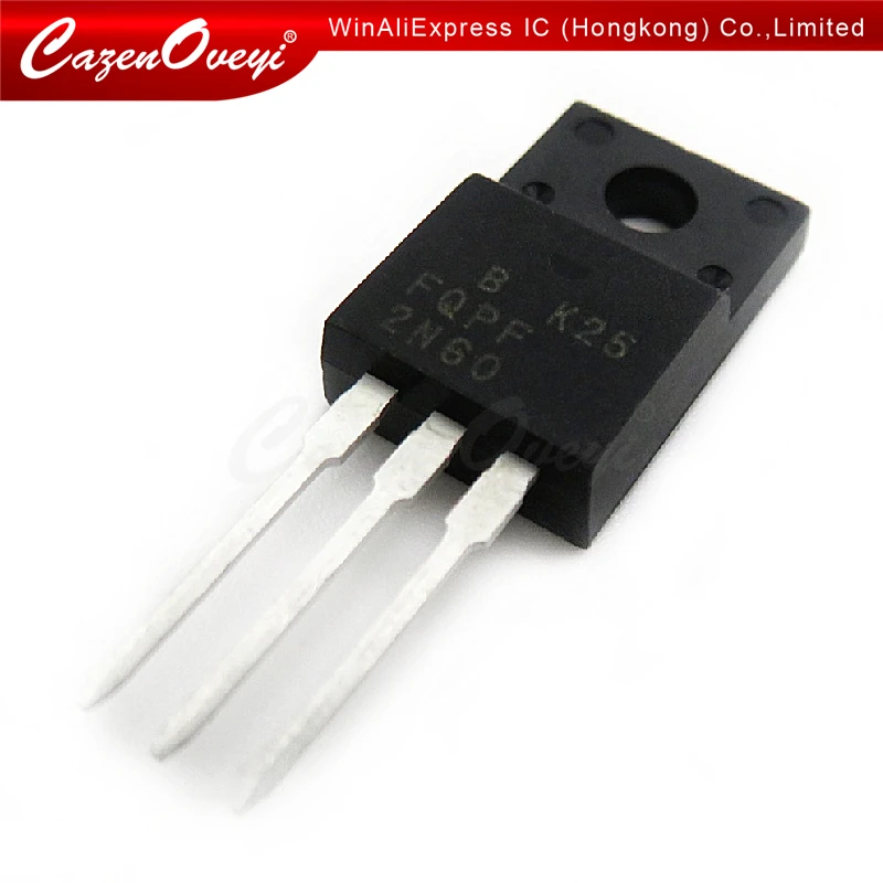 

10 шт./партия FQPF2N60C 2N60C 2N60 600 в 2A полевой МОП-транзистор