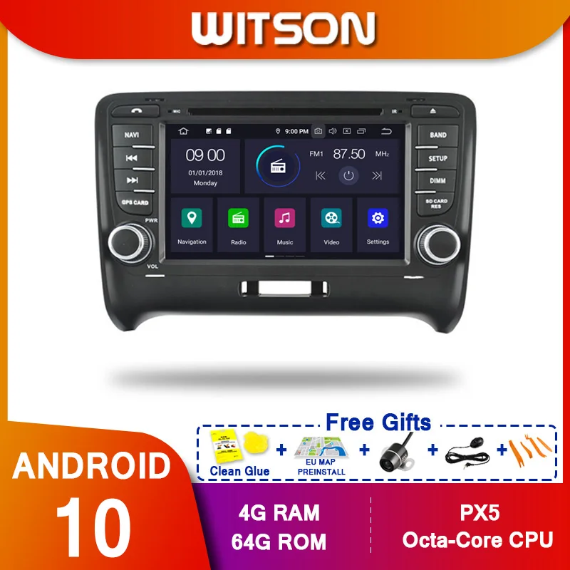 WITSON! Автомобильный DVD-плеер Android 10 Octa core PX5 для AUDI TT 2006-2014 IPS экран 4 ГБ ОЗУ 64 Гб ПЗУ