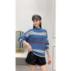 Suéter feminino design de alta qualidade, 4 unidades, para outono inverno, quente, da moda