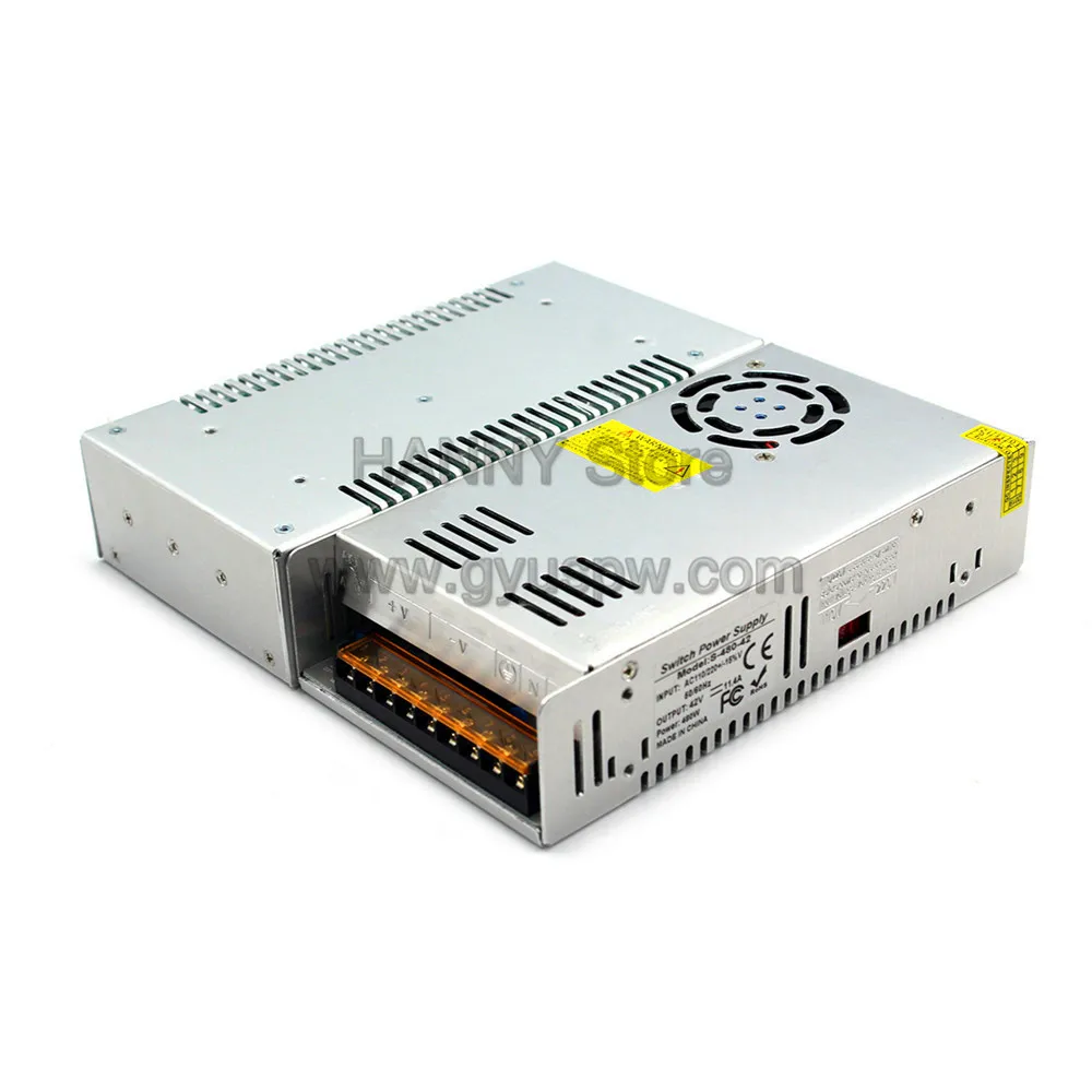 DC 42V блок питания 11.4A 480W адаптер питания трансформатор переменного тока в DC42V SMPS для освещения шагового двигателя CNC сервер маршрутизатора машины