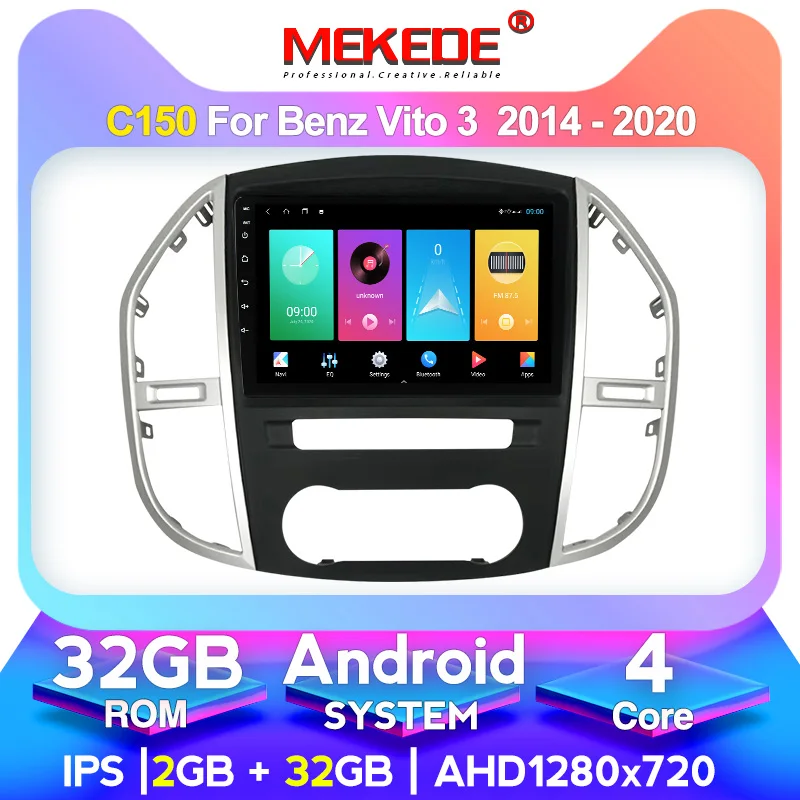 4 Гб + 128 8 ядер 4G LTE для Mercedes Benz Vito 3 W447 2014 2015 2016 2017 2020 автомобильное радио