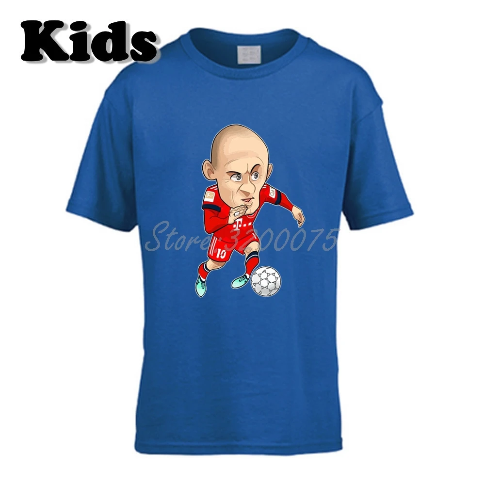 Детская футболка Arjen Robben 10, одежда с героями мультфильма «голландская легенда» футболка для мальчиков и девочек футболка с круглым вырезом, W19102809