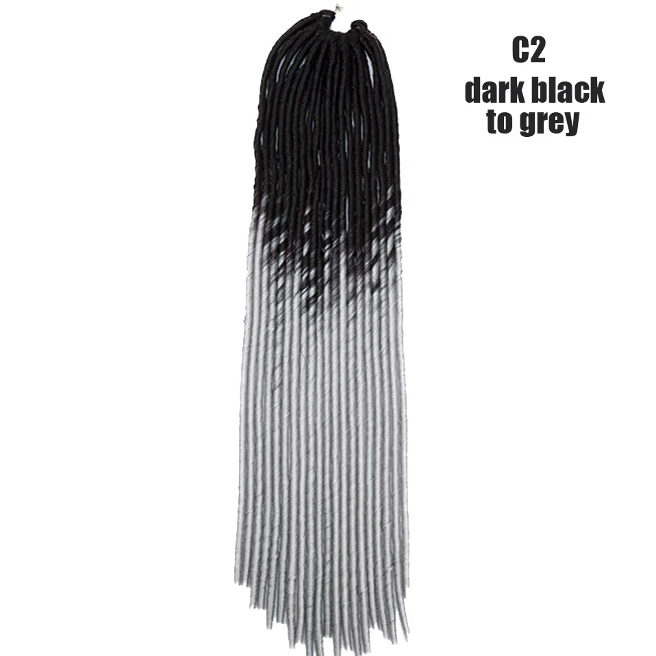 BENEHAIR, Омбре, вязанные крючком волосы, искусственные Локи, синтетические вязанные волосы для наращивания, богиня, косички, искусственные волосы для черных женщин - Цвет: C2