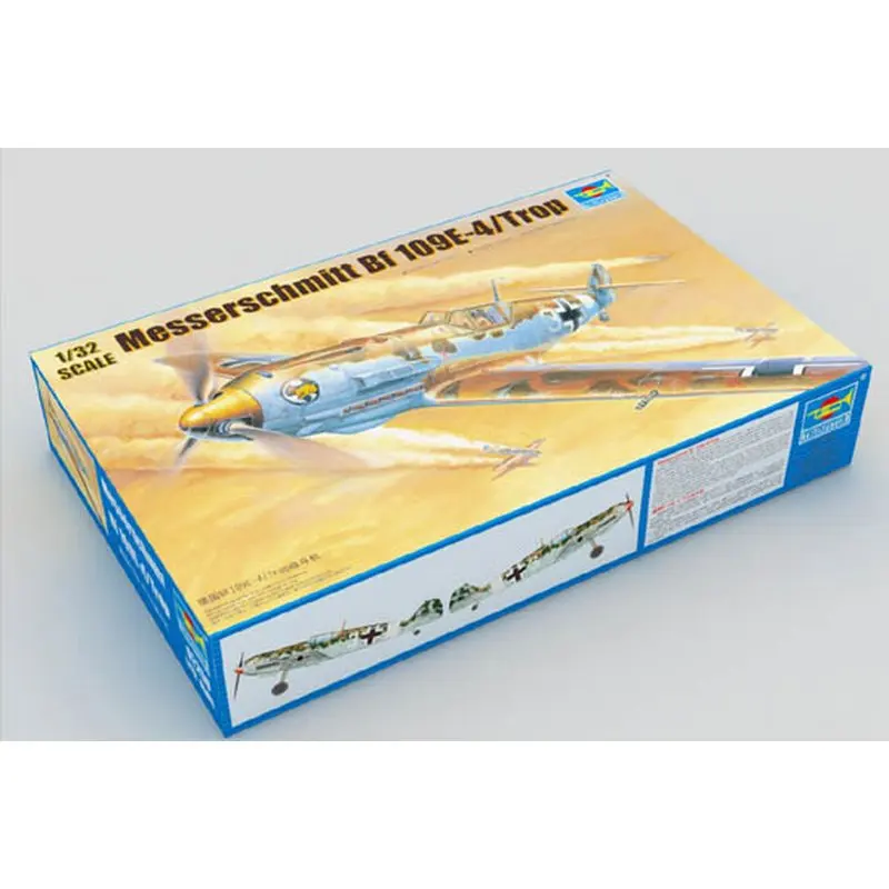 Trumpeter 02290 1/32 мессершмитт BF 109E-4/Trop-Scale модельный комплект | Игрушки и хобби