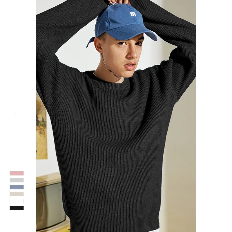 Yasword 6 Colors Wool Sweater Solid Pure Color Men Autumn Fashion Round Neck Casual Knitted Pullover Man Sweatcoat Male Tops Yasword 6 Colors Wool Sweater Solid Pure Color Men Autumn Fashion Round Neck Casual Knitted Pullover Man Sweatcoat Male Tops