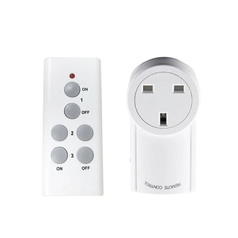 For UK Smart Socket Wireless Remote Control Power Outlet 433Mhz Indoor Smart Home Rf Outlet for Broadlink Rm Pro Bub