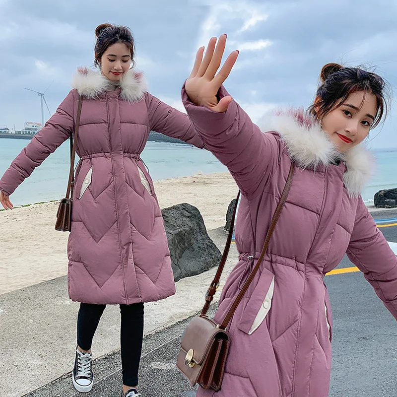 

Manufacturers Direct Selling Winter Cotton-padded Clothes Women's Mid-length 2019 New Style Waist Hugging Slimming down Jacket C