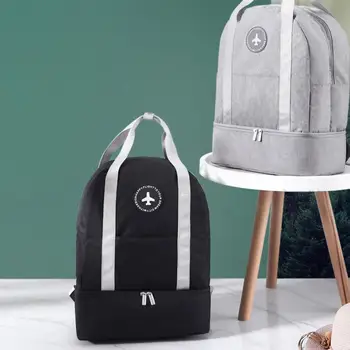 

2020 free shipping Dry-wet Separation Swim Bag Waterproof Backpack with Shoes Beach Gym Sports Bag