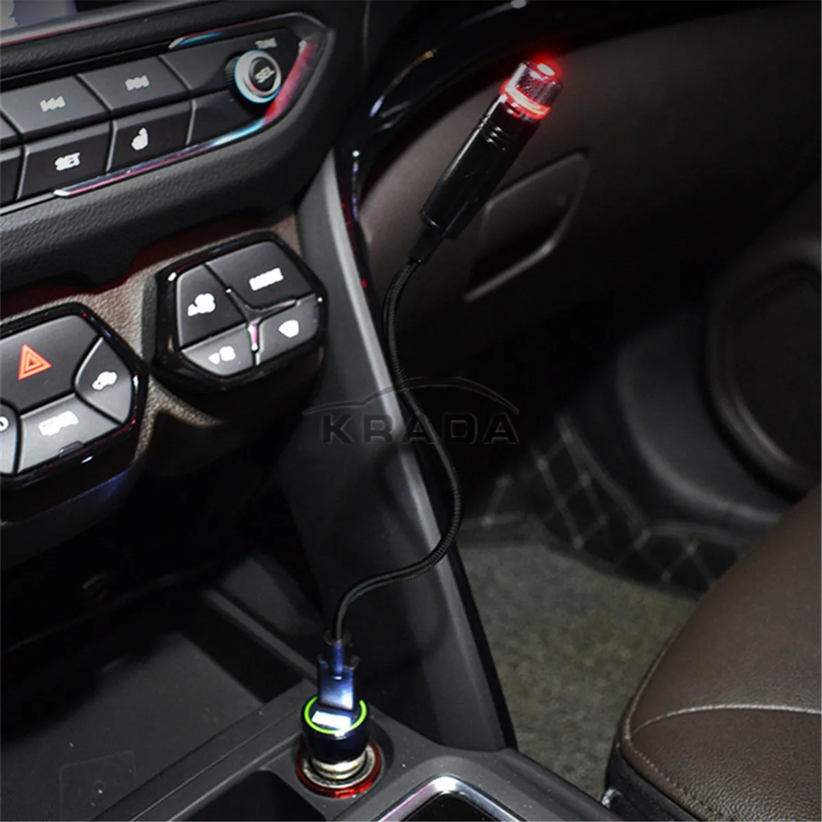Универсальный USB светодиодный прожектор на крыше автомобиля, атмосферный светильник для Sagitar CC Golf Tiguan Toureg, декоративный светильник с несколькими эффектами