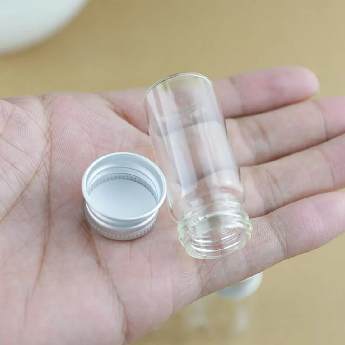 

100pcs/lot 22*50mm 10ml SMALL Glass Bottles storage bottles & jar Tiny Glass Jars Vials Mini Containers DECORATIVE Bottles