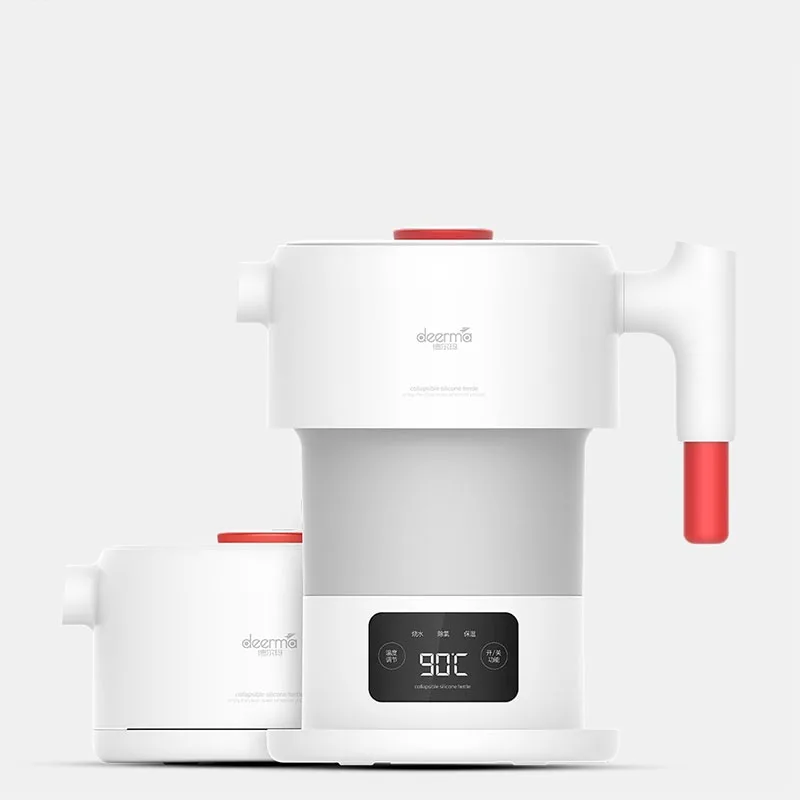 Xiaomi Deerma электрический чайник, складной чайник для воды, умная колба, горшок с защитой от автоматического отключения, 0.6л чайник, чайник для путешествий и дома