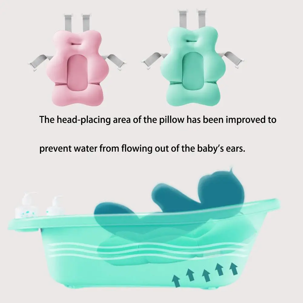 Подушка для ванны для новорожденных мягкая подушка для купания малышей наборы; детский душ Подушка кровать Детская безопасность сиденье для ванной нескользящий коврик для ванной