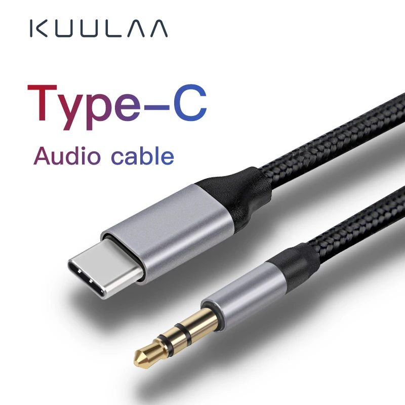 

KUULAA Type C 3.5 Jack USB C to 3.5mm AUX Headphones Adapter For Huawei Mate 20 P30 Oneplus 7 pro Xiaomi Mi 8 9 Audio Cable Cord