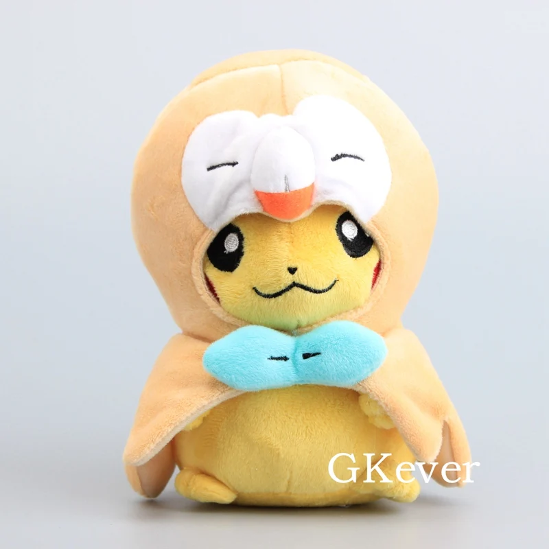 18-21 см Пикачу Косплей Rowlet Gyarados плюшевые куклы игрушки Аниме Пикачу мягкая игрушка для детей лучший подарок Новые поступления - Цвет: Rowlet 18cm