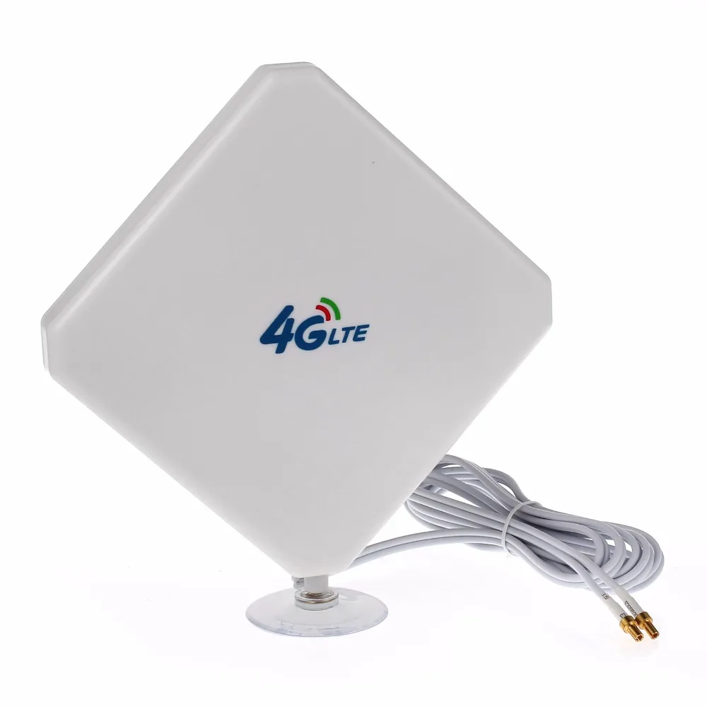 ESYNiC 35dBi 4G/3g LTE TS9 Широкополосная Антенна с присоской Мужской Разъем усилитель сигнала для HUAWEI E398 E5375 E5786