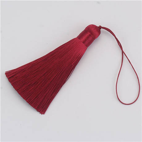 8cm Silk Tassel Pendant Accessories for Jewelry Making Satin Tassel Fringe Trim DIY Earrings Handmade Crafts Findings