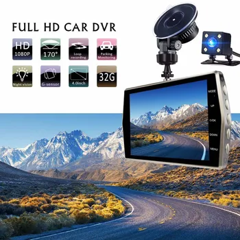 

Wide Angle Car Camera HD 1080P Video Recorder Auto Registrator Cam Night Vision Motion Detection Cam 4.0 Inch IPS