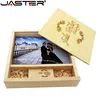 JASTER maple Photo Album Wood usb+Box Memory stick Pendrive 8GB 16GB 32GB 64GB Photography gift free LOGO (170*170*35 mm) ► Photo 2/6