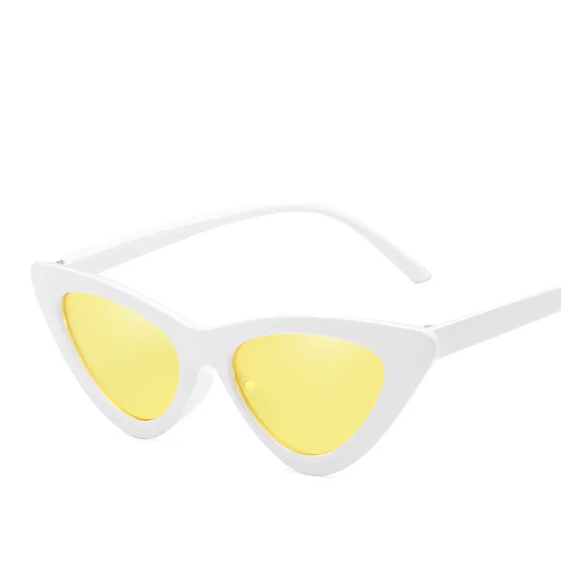 LeonLion, модные женские солнцезащитные очки Cateye, брендовые ретро очки для женщин, Винтажные Солнцезащитные очки, женские роскошные солнцезащитные очки Oculos De Sol Feminino - Цвет линз: WhiteYellow