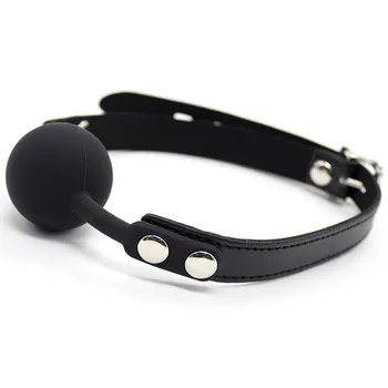 5 Colors Soft Silicone Gag Ball BDSM Woman Sexy Gag Oral Fetish Sex Toys For Couples Oral Fixation Bondage Restraints Erotic Toy 5