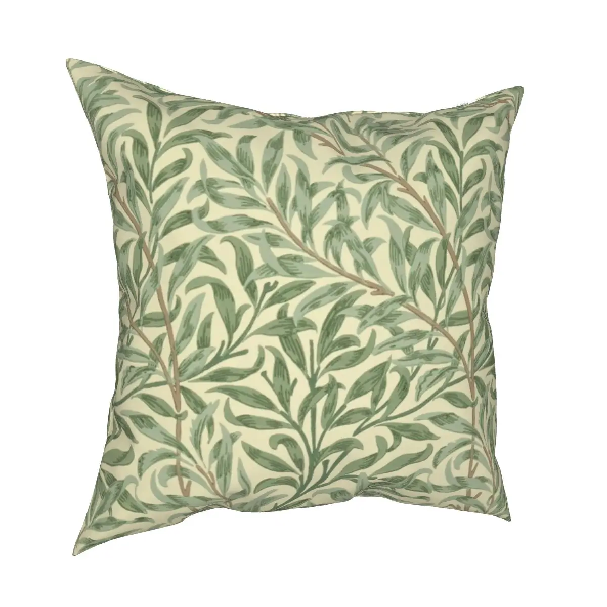 William Morris Willow Boughs Pillowcase Cushion Cover Decor Vintage Green Plant Throw Pillow Case Seater 40X40cm | Дом и сад
