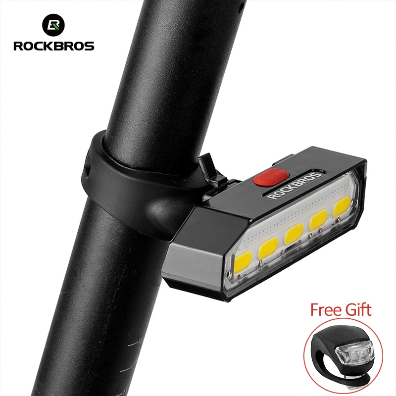 ROCKBROS COB светодиодный задний светильник велосипедный пульт дистанционного управления Поворотная сигнальная лампа авто старт/стоп мощный перезаряжаемый велосипедный задний фонарь