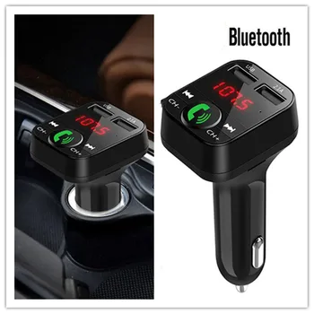 

Universal Dual USB Car Charger Kit FM Modulator Bluetooth Car MP3 Audio Music Player Hand-Free Call Car Accessories