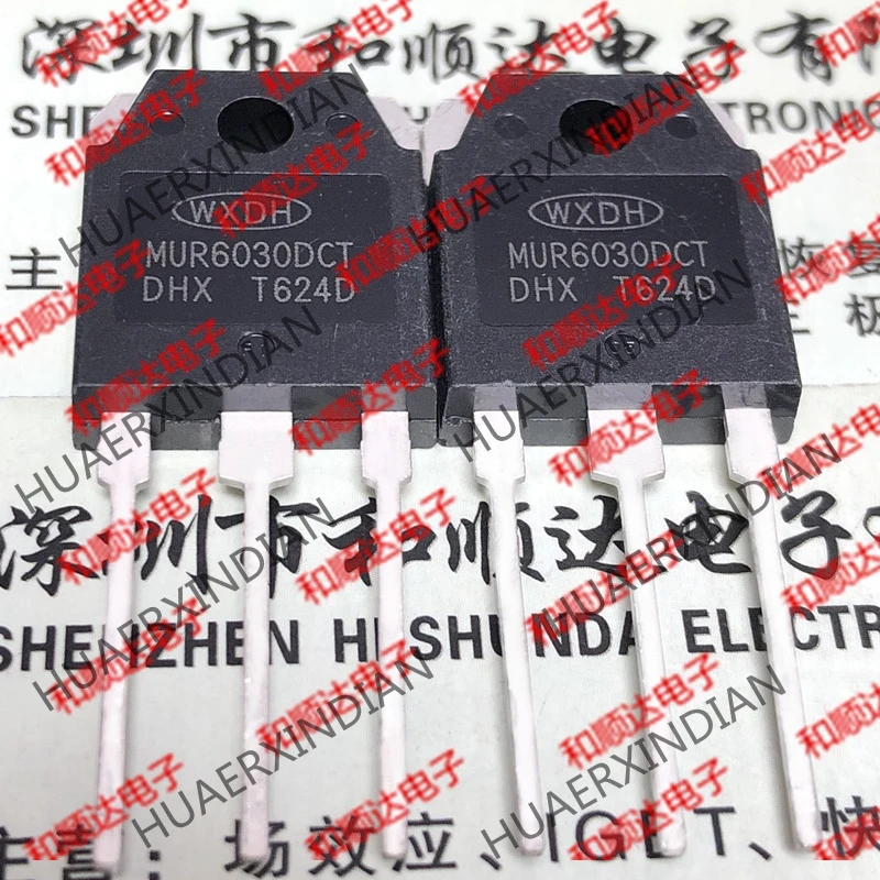 5 шт., новые оригинальные кнопки MUR6030DCT TO-3P 300V 60A на