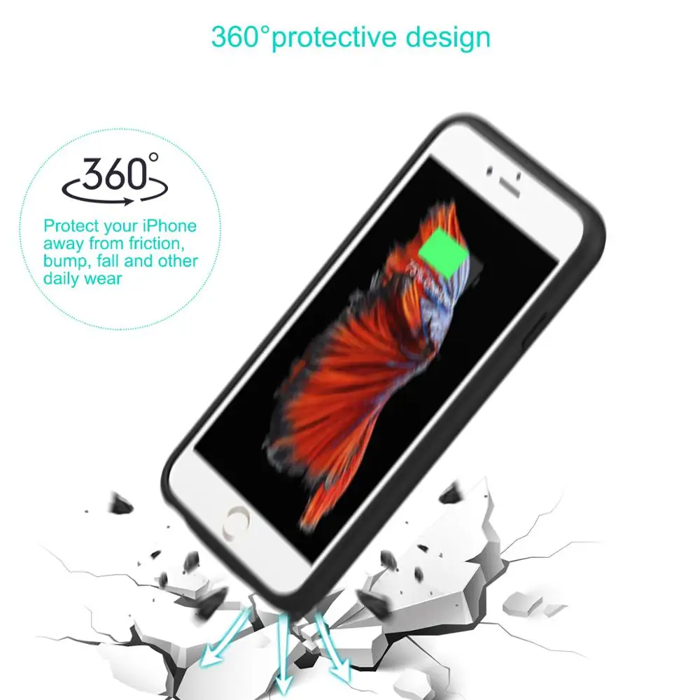 Чехол для зарядки аккумуляторов 3000 мАч чехол iPhone 6/ 6s Plus Plus|Чехлы с аккумулятором| |