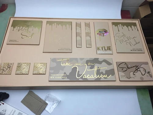 Новинка, KYLIE BIRTHDAY MEGA BUNDLE карандаш, стойкий макияж, водостойкий жидкий блеск для губ, помада «kilie», kyliejenner, тени для губ - Цвет: Фиолетовый