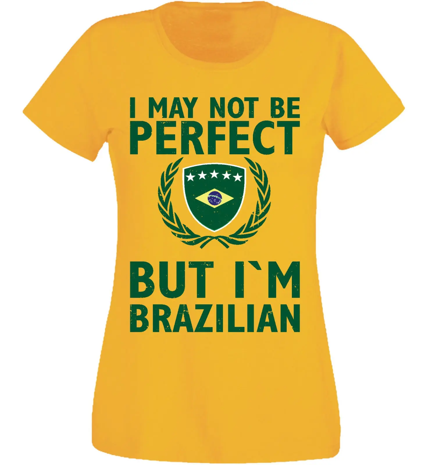 Футболка 2019 модные женские классические топы футболки Brasilien Brasil Wo женская