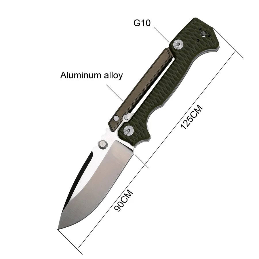 BEKETEN new style AD15 folding knife D2 blade G10 Aluminum handle outdoor Camping Hunting Fishing Survival Tactics pocket knives