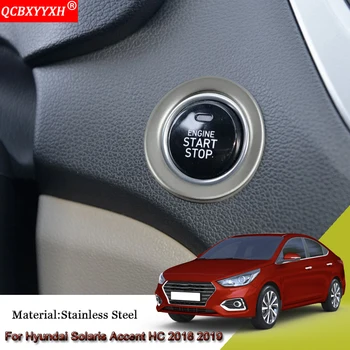 

Car Styling Car Engine START Button Replace Cover STOP Switch Key Stickers Accessories For Hyundai Solaris Accent HC 2018 2019