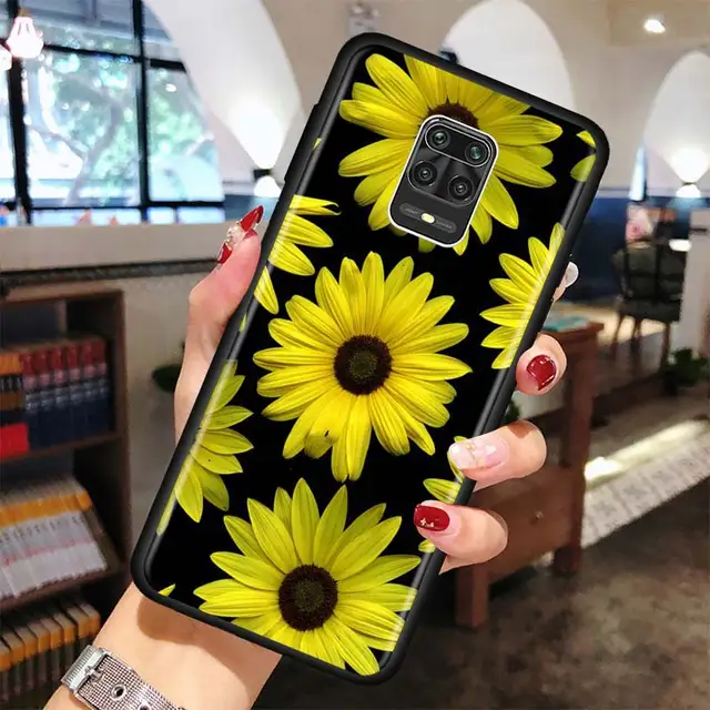 Summer Daisy Sunflower Floral Case For Xiaomi Redmi Note 10 Pro Max 9 8 7 Cover For Redmi K40 Pro Plus 9 Power 9A 9C 9T Shell B10