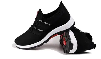 

Men Sneakers Breathable Casual No-slip Men Vulcanize Shoes Male Air Mesh Lace up Wear-resistant Shoes tenis masculino