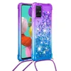Funda con correa de cadena para móvil, funda con purpurina líquida para Samsung Galaxy A51, A71, 5G, A01, A11, A21, A21S, A31, A41, A81, A91 ► Foto 3/6