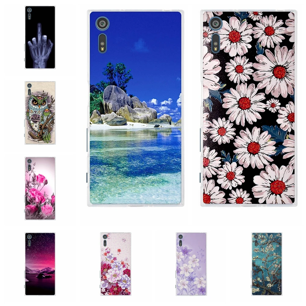 

Soft Silicone For Sony Xperia XZ Phone Case Patterned For Sony XR TPU Cover Bumper For Sony Xperia XZs Coque 5.2 inch Case