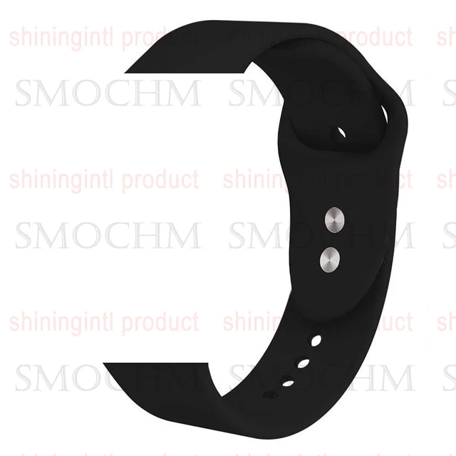Smochm Samba IWO 11 Pro Bluetooth Смарт gps часы серии 5 1:1 IWO 8 обновленные спортивные Смарт-часы телефон для Apple iPhone Android - Цвет: black silicone