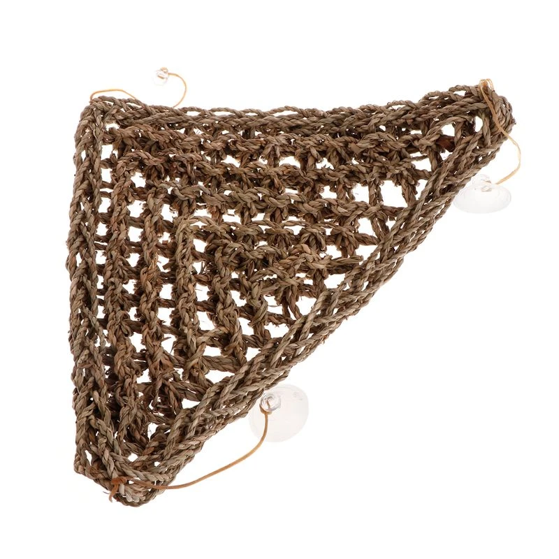 レプタイル 手作りのグラスストローハンモック 鳥かご 登山 トライアングル 遊び Lizzardクッション 子猫 天然ペットのおもちゃ 猫ベッド マット Aliexpress